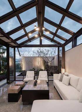 铝合金阳雨光房棚透能明舱pc耐力IAL板隔热遮阳顶帘太空智移动星