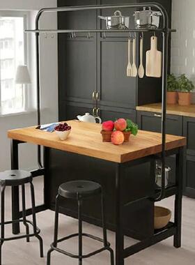 餐3YZDR可移动中岛台餐桌一体家开放式厨用房小吧台台隔断单独料