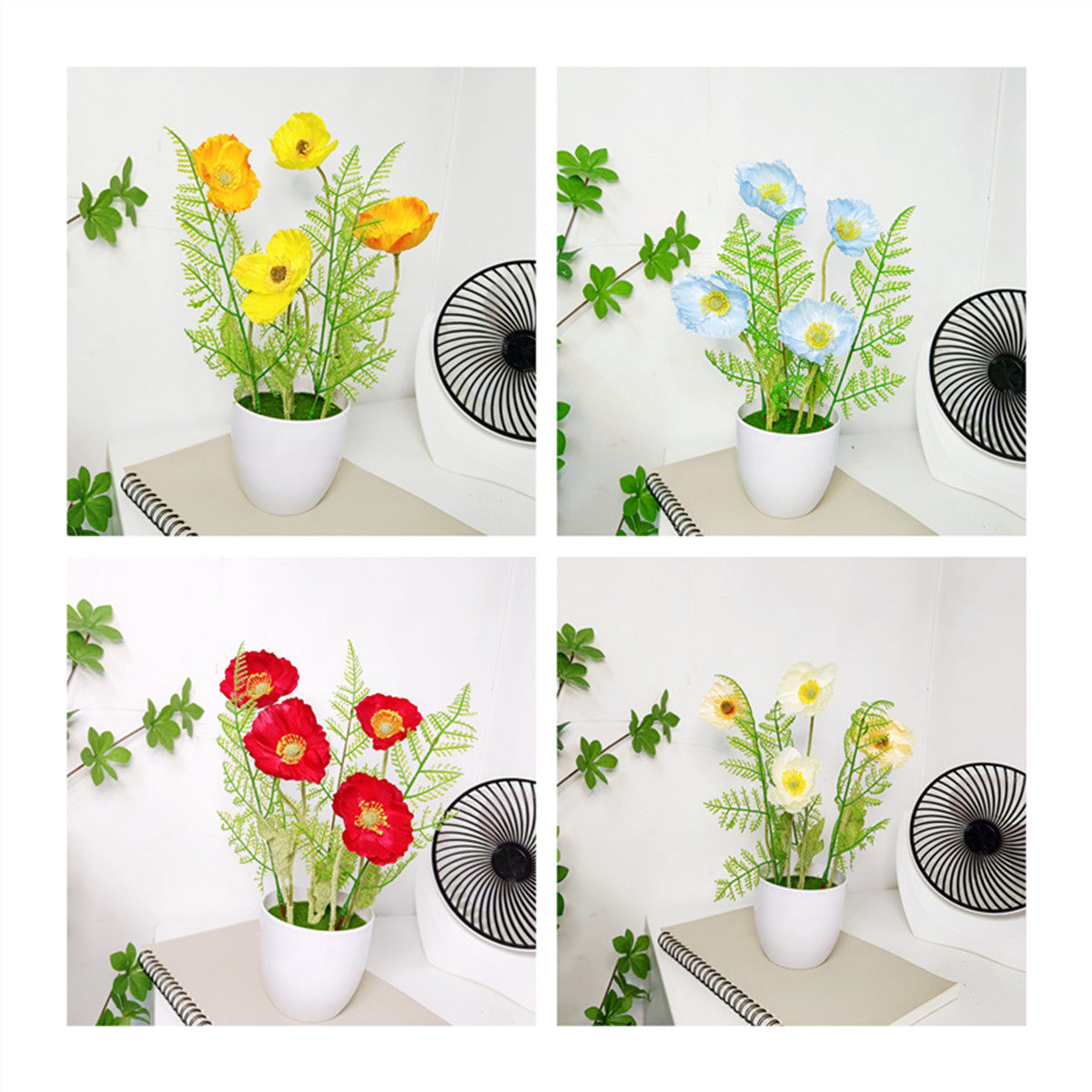 室内客厅房间酒柜摆设仿真塑料假花艺家居盆栽套装饰品餐桌小摆件