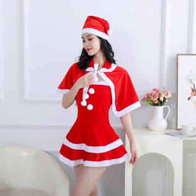 New Christmas Dress Santa Claus Female Performance Dress