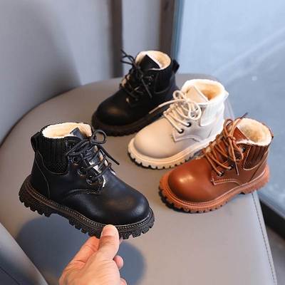 boy boys winter boots Baby for Girls Light Girl Shoes Kids