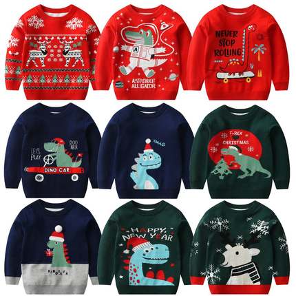 Girls' Winter Pullover Knitwear Children's Christmas