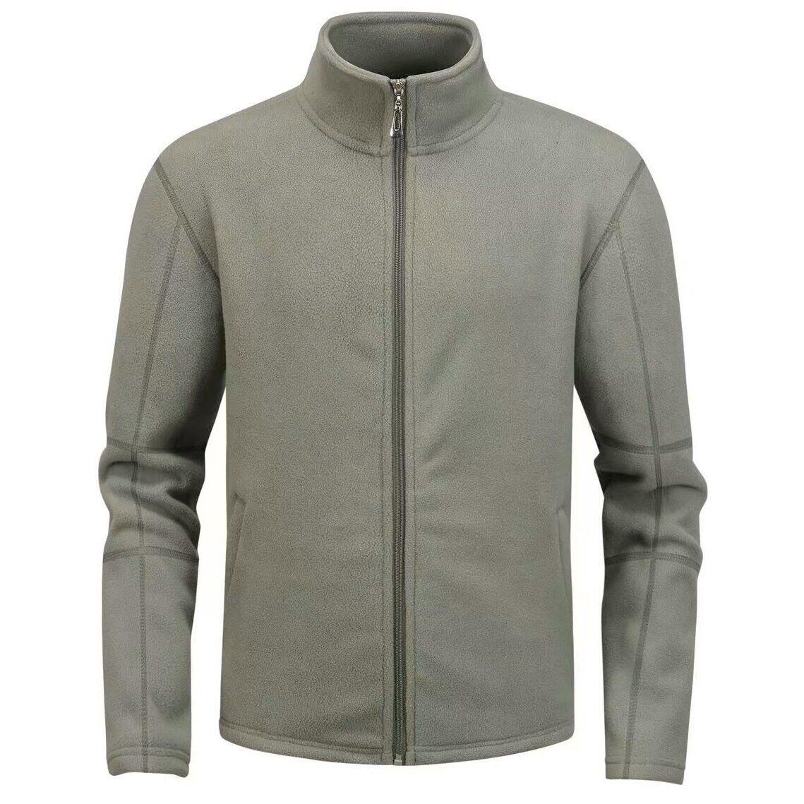 Polar fleece jacket men's cardigan thick coat