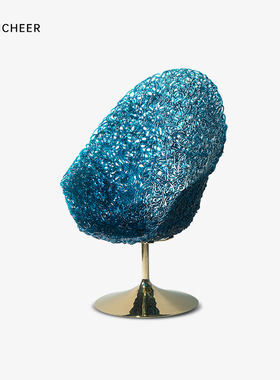 edra意式聚碳酸酯陶瓷Margherita休闲单人椅创意设计师款女王椅