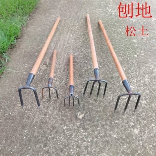 四齿锄头挖地农用耙子现货速发