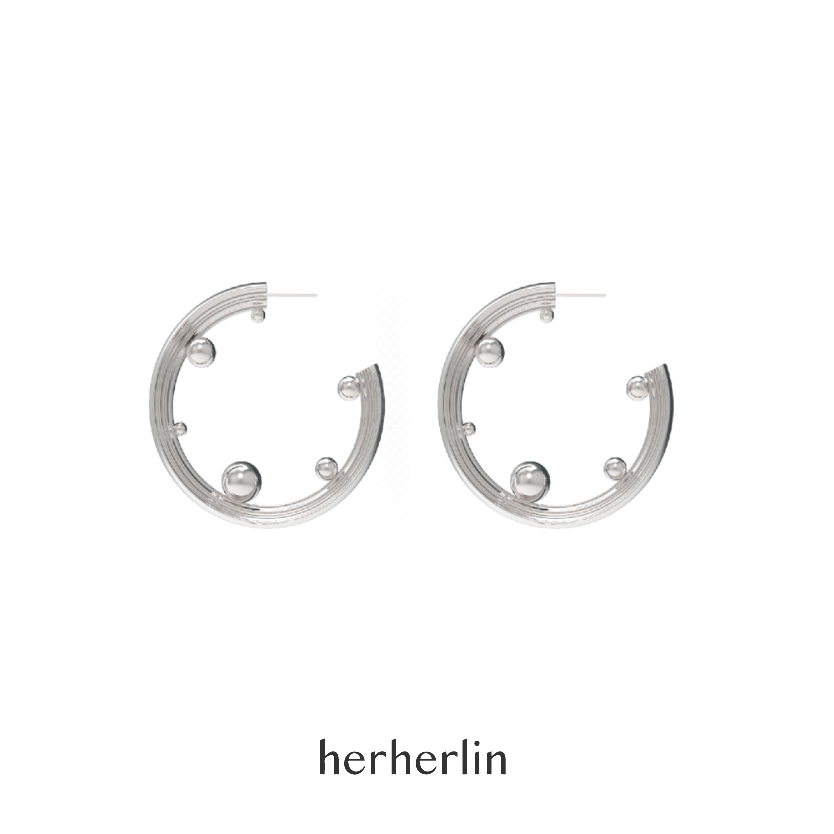 herherlin原创设计浪珠耳环