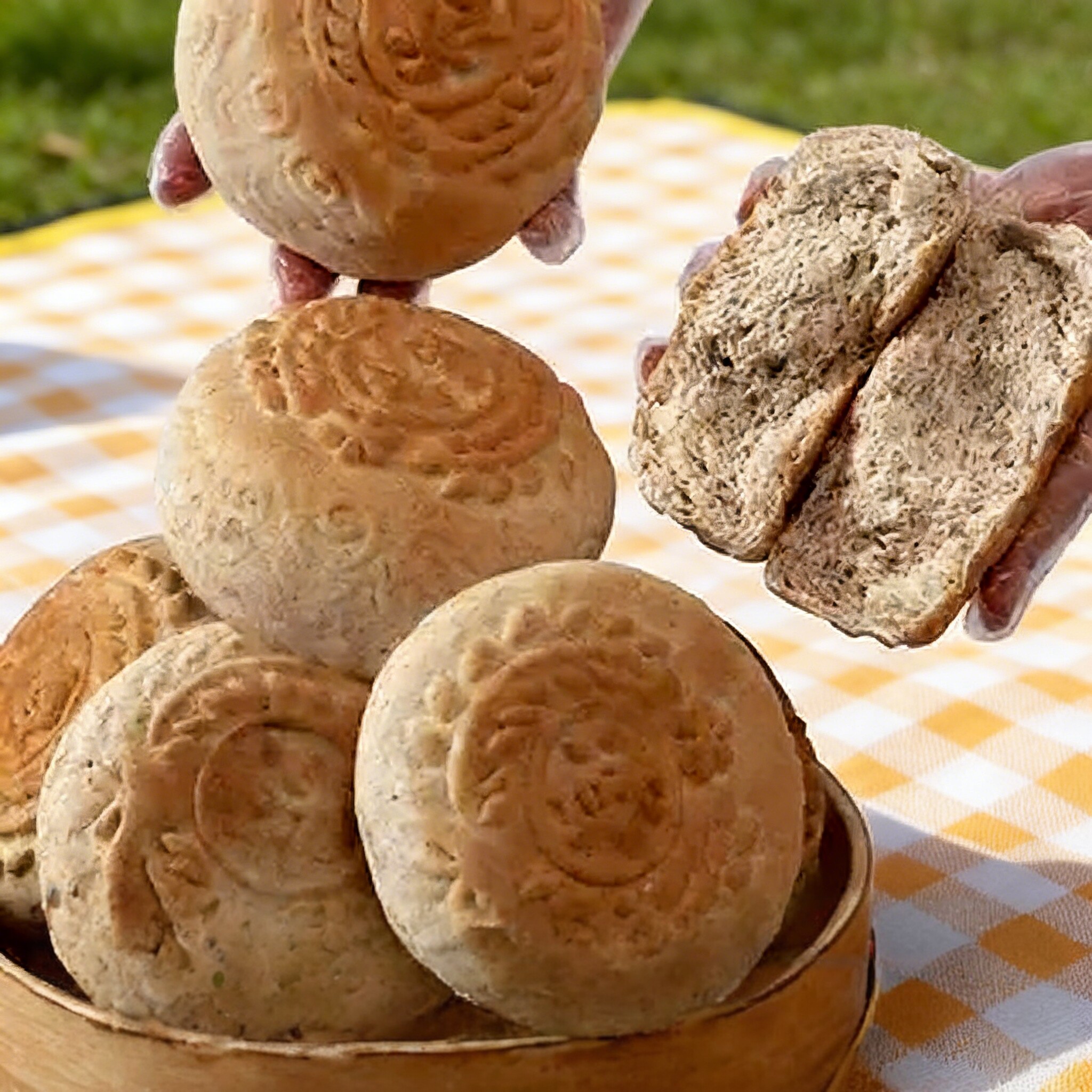 山东特产全麦面包火烧非杠子头面点松软火烧早餐晚餐休闲中式烧饼