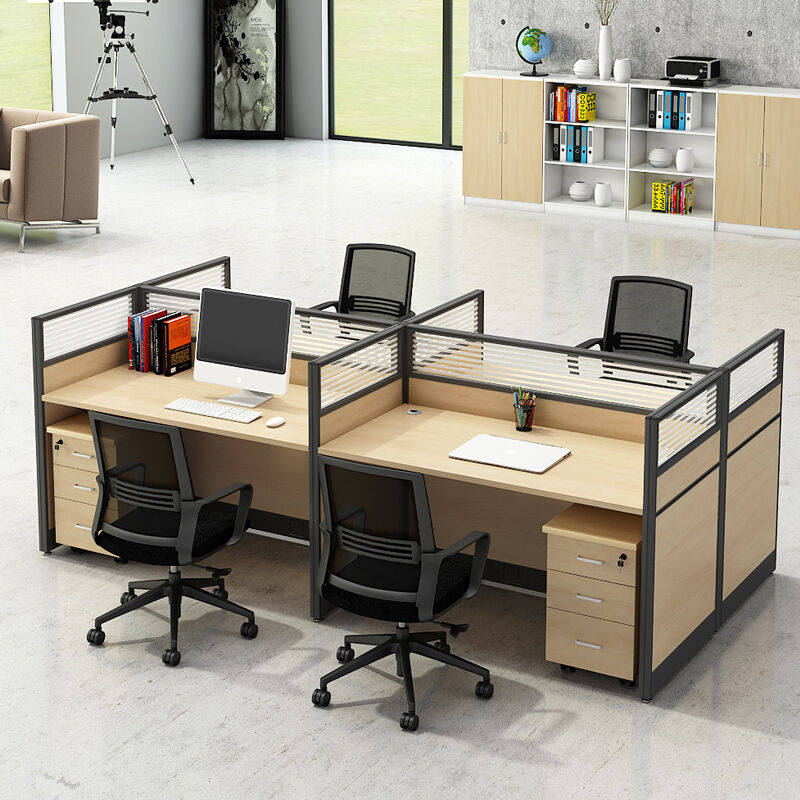 屏风工作位职员工位办公桌椅组合电脑隔断办公室卡座卡位家具王字