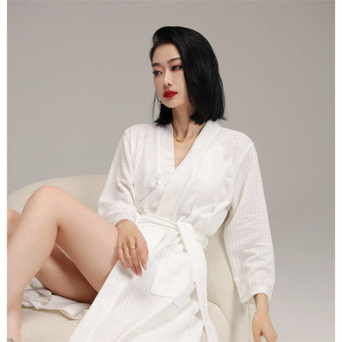 美梦2026新款浴袍女春秋季华夫格性感网红风浴室吸水速干洗澡睡袍