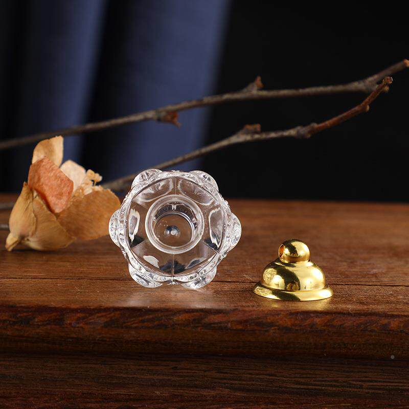 莲花亚克WYP力吊坠圆形嘎乌舍盒舍利塔子空配心可打开的挂件挂利