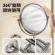 吸盘化妆镜910卫间室家用免打孔酒店折叠伸缩镜生放大浴美容梳妆