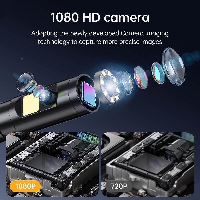 1080P高清窥头内双窥镜15米10米米工业P100汽车管道水管转弯维修