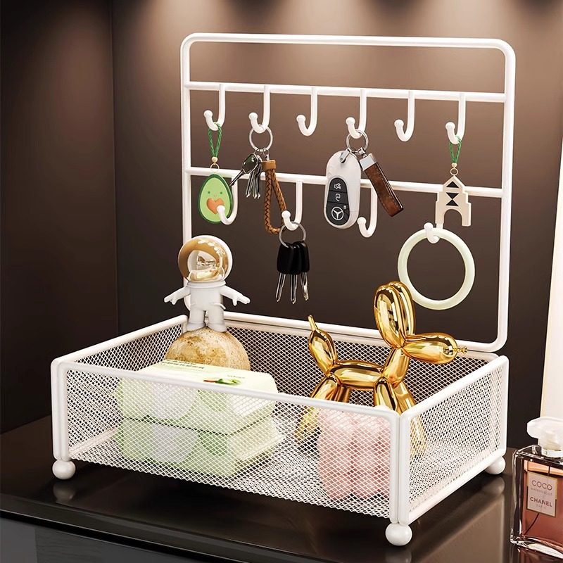 玄关钥匙收纳盒入户门口摆件置物架墙装饰整理鞋柜挂挂桌面上篮子,收纳整理,钥匙收纳盒,淘宝优惠券,粉丝福利购,淘宝优惠卷