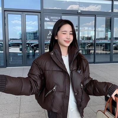 2025年新款轻薄保暖羽绒棉服女短款时尚立领秋冬季小个子外套百搭