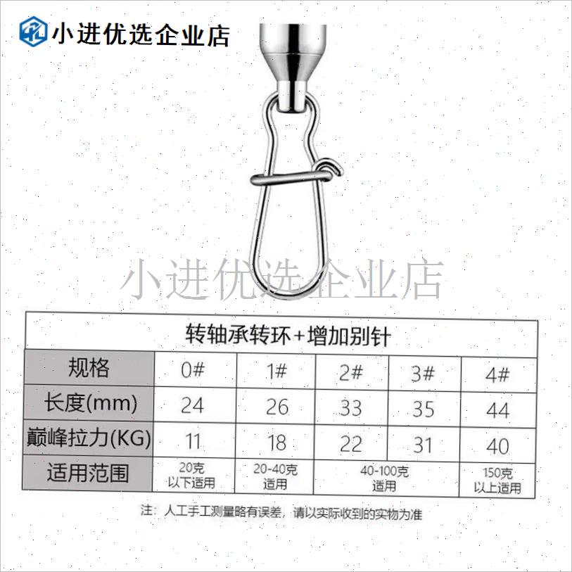 8字环挂钩高速转环配件s深海八字环别针挂扣防锈高品质轴承转/