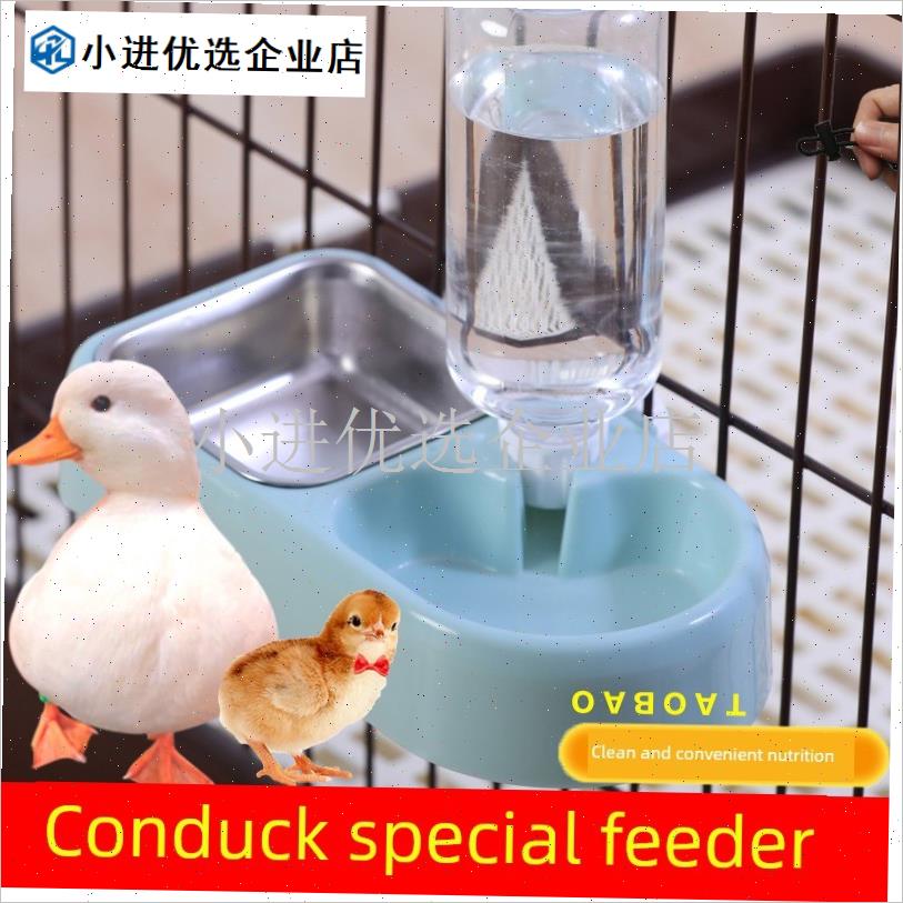 柯尔鸭喂食c器自动饮水器小鸭子小鸡食盆碗饲料盒喂宠物芦丁鸡水/
