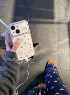 K猫适用7prax手壳ihoe电镀包1大窗猫爪爱心T苹果1om机Pn1615全4视