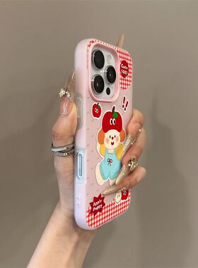 红纹爱小狗适用7x果二合一手机Phn651格可苹果1proma冻壳ioe1/1/4