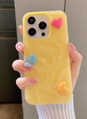 ns白色立心果1壳Phone14prx高级121壳11i体小爱苹6手机ioma15/3软