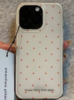 红色点适用po手机ipo15us4/1超火/1/78波苹果16rmax壳hnepl13121/