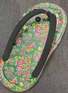 小东北iPo壳12r78p壳红书小碎花拖鞋适用hne1314苹果手机11poma软