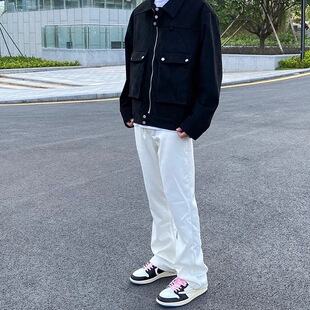 自主马吉拉风格西裤男士潮牌宽松百搭休闲长裤