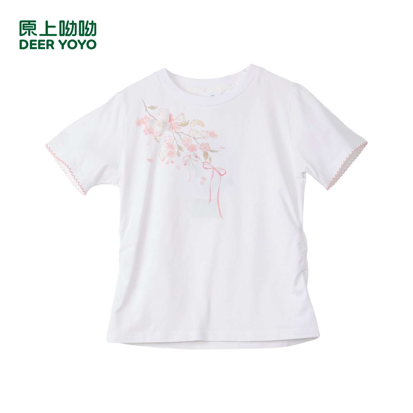厵夏季新款女童休闲透气短袖