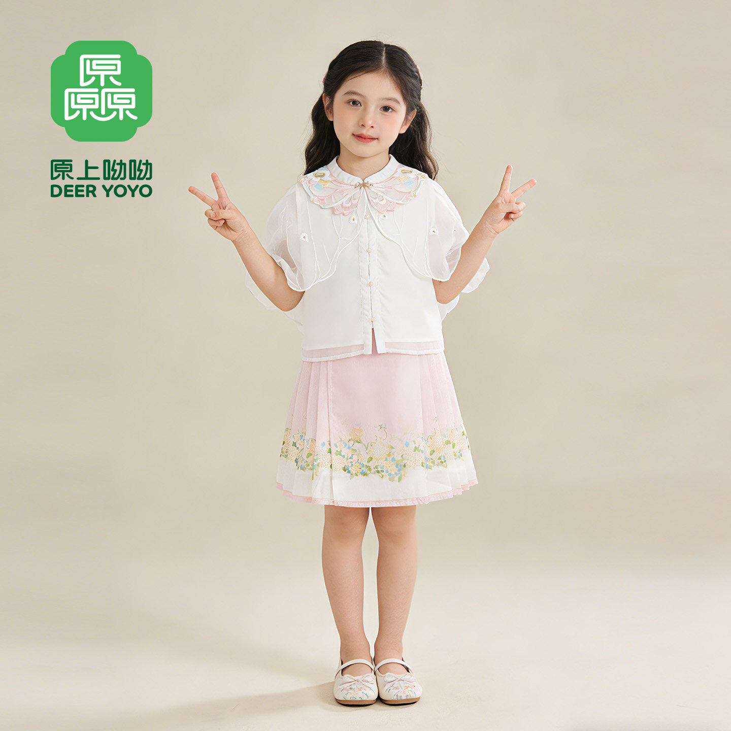 女中大童春夏薄款汉服马面裙套装