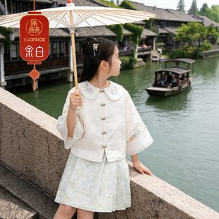 【商场同款】厵YUAN童装女童春秋新款汉服中式马面裙子套装演出服