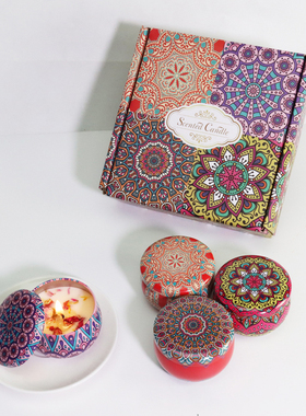 Scented Candles Christmas Gift Set 100% Soy 10H香薰蜡烛4件套