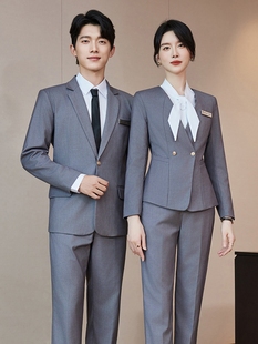 职业装西装套装男女工装秋冬正装高端经理会议接待酒店前台工作服