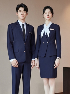 西装套装职业装男女工装秋冬正装高端迎宾会务接待酒店前台工作服