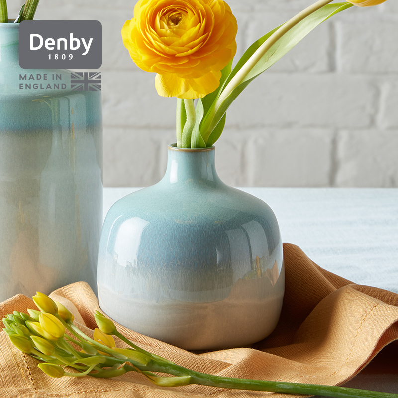 【乔迁礼物】denby丹碧英国进口墨迹花瓶家居装饰摆件插花艺术