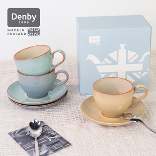 denby丹碧英国进口陶瓷杯子咖啡杯下午茶杯碟套装 送人礼物 礼盒装