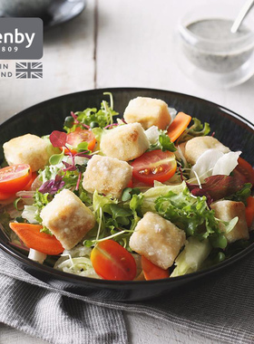 denby丹碧英国进口黑露意面碗渐变色陶瓷深碗沙拉碗饭碗家用汤碗