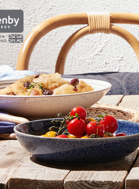 denby丹碧英国进口意面碗陶瓷碗家用沙拉碗泡面碗创意餐具 艺匠蓝