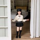 女童秋季 韩版 学院风娃娃领毛衣上衣 2025新款 儿童洋气蝴蝶结针织衫