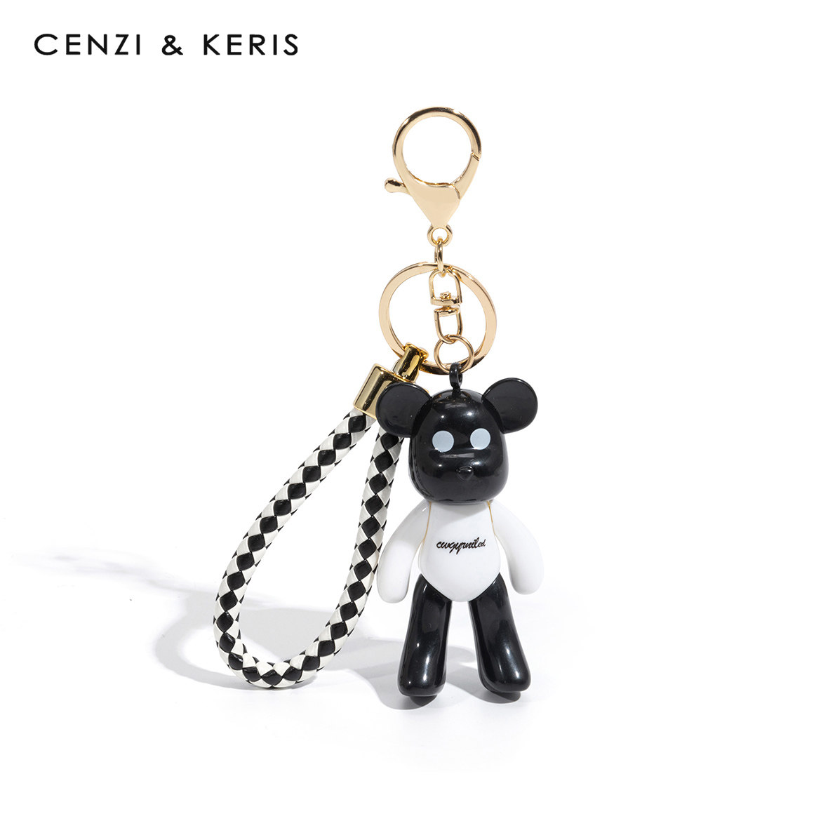 CENZI&KERIS 새해 선물 유행 간단한 곰 가방 펜던트 쥬얼리 액세서리 여성을위한 자동차 키 체인