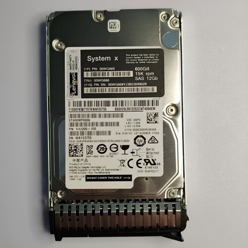 联想 00WG666 00WG665 600G SAS 15K 12G 2.5寸服务器硬盘