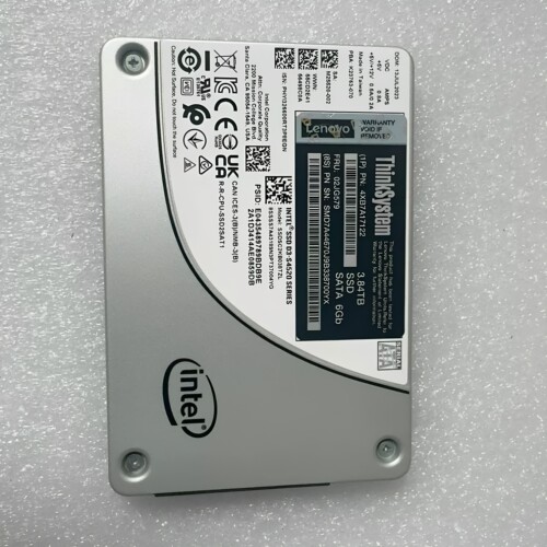 联想4XB7A17122 02JG579 3.84T SATA 6GB 2.5服务器固态硬盘PM883
