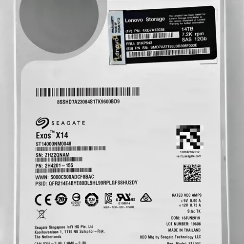 联想 01KP542 4XB7A12038 14T 7.2K SAS 12G 3.5寸DS存储硬盘