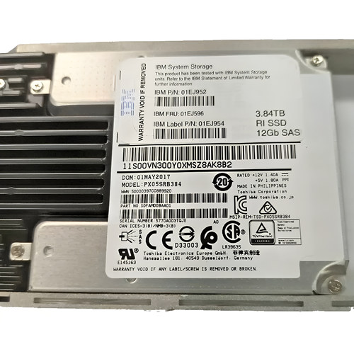IBM 01EJ596 01EJ952 01EJ954 3.84T SAS 2.5存储固态硬盘V7000G2