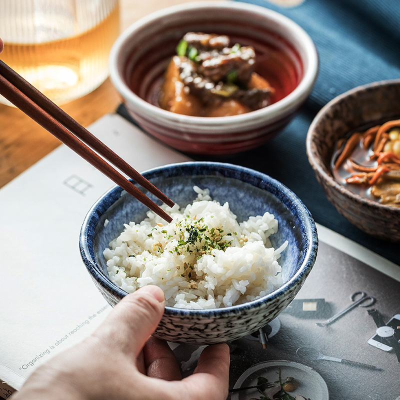 陶瓷精致复古小号饭碗汤碗粥碗