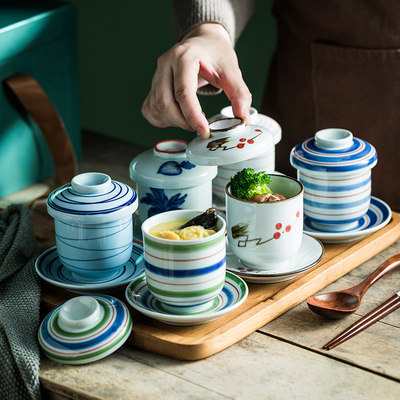 日式风炖陶瓷汤盅带盖特色