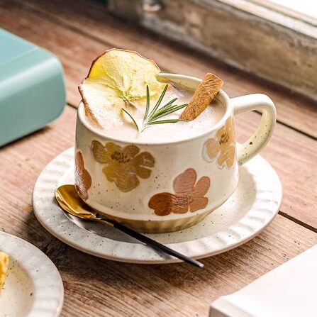 精致漂亮的咖啡杯高颜值花茶杯