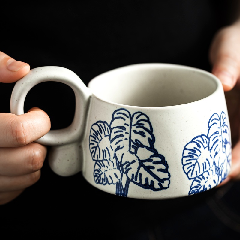 绝美咖啡杯情侣马克杯设计感小众