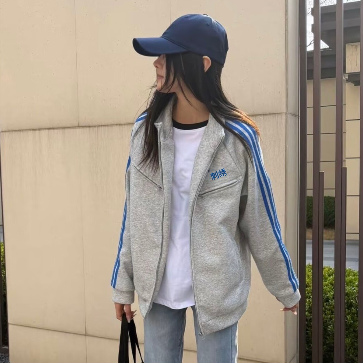 【折扣专区】三条杠外套复古夹克图片