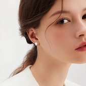 999纯银耳饰养耳洞钻石耳钉女超闪感小耳环养耳洞耳棒耳骨钉