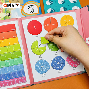时光学磁性3-6年级小学分数演示教具