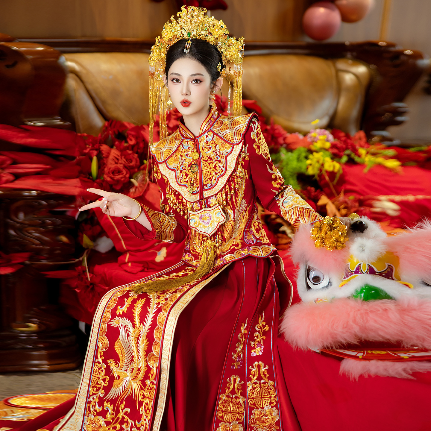 秀禾服婚服小个子2025新款中式婚礼新娘高端结婚嫁衣重工敬酒服女